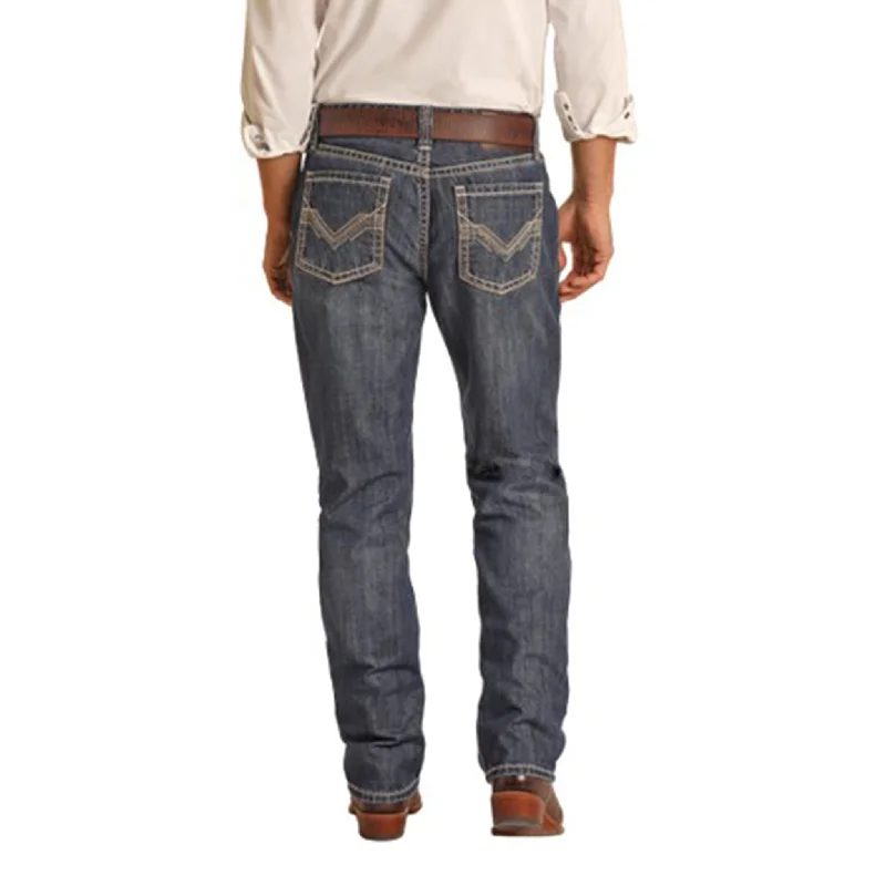 Men's Jeans with a Hidden Coin Pocket for Added ConvenienceRock & Roll Cowboy Dark Vintage Stackable Jeans Men's Jeans with a Hidden Coin Pocket for Added ConvenienceRock & Roll Cowboy Dark Vintage Stackable Jeans