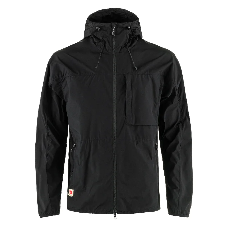 Men jackets with a zip - off sleeves to convert to a vestFjallraven High Coast Wind Jacket Black Men jackets with a zip - off sleeves to convert to a vestFjallraven High Coast Wind Jacket Black