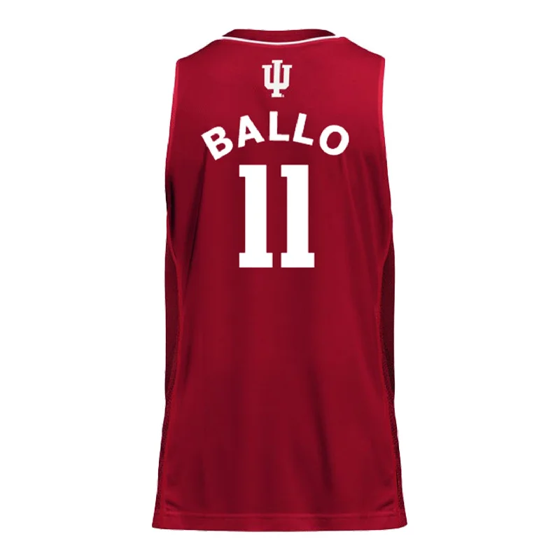 Men's Custom - Embroidered Volleyball Jerseys for Team Uniforms or Personalized GearIndiana Hoosiers Adidas Men's Basketball Crimson Student Athlete Jersey #11 Oumar Ballo Men's Custom - Embroidered Volleyball Jerseys for Team Uniforms or Personalized GearIndiana Hoosiers Adidas Men's Basketball Crimson Student Athlete Jersey #11 Oumar Ballo