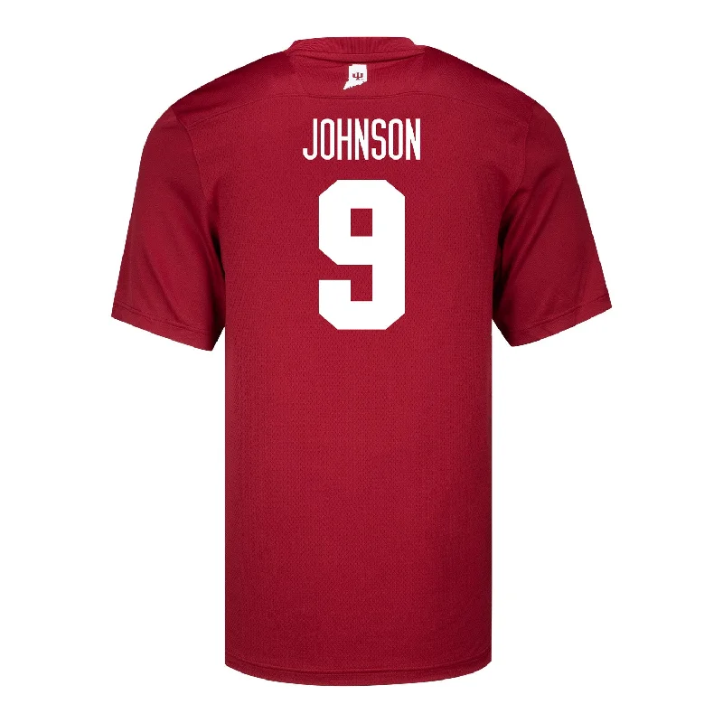 Men's Vintage American Football Jerseys of Legendary Teams for Collectors and FansIndiana Hoosiers Adidas #9 Jamier Johnson Crimson Student Athlete Football Jersey Men's Vintage American Football Jerseys of Legendary Teams for Collectors and FansIndiana Hoosiers Adidas #9 Jamier Johnson Crimson Student Athlete Football Jersey