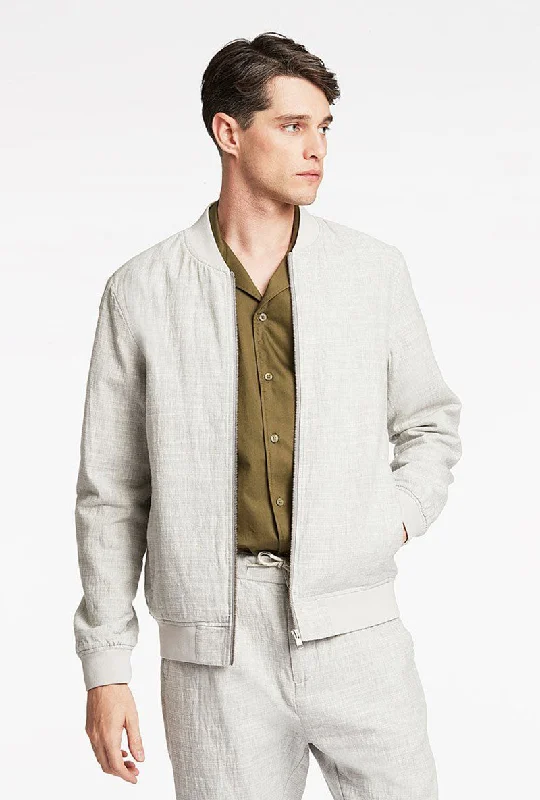 Stretch - fabric men jackets for unrestricted movement during workoutsLINDBERGH SOFT COTTON BOMBER JACKET Stretch - fabric men jackets for unrestricted movement during workoutsLINDBERGH SOFT COTTON BOMBER JACKET