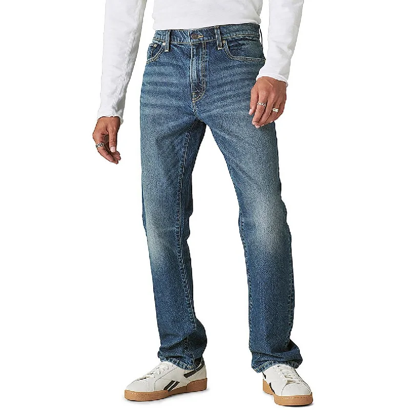 Plus Size Men's Relaxed Fit Jeans with a Faded Wash for a Vintage - Inspired LookLucky Brand Mens 223 Mid-Rise Medium Wash Straight Leg Jeans Plus Size Men's Relaxed Fit Jeans with a Faded Wash for a Vintage - Inspired LookLucky Brand Mens 223 Mid-Rise Medium Wash Straight Leg Jeans