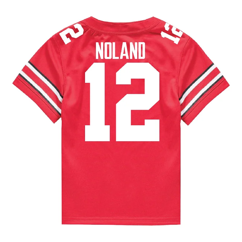 Men's Limited - Edition Cricket Jerseys Commemorating Historic Matches for Die - Hard Cricket LoversOhio State Buckeyes Nike #12 Air Noland Student Athlete Scarlet Football Jersey