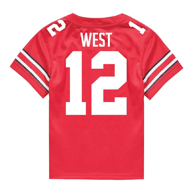 Men's Vintage American Football Jerseys of Legendary Teams for Collectors and FansOhio State Buckeyes Nike #12 Bryce West Student Athlete Scarlet Football Jersey Men's Vintage American Football Jerseys of Legendary Teams for Collectors and FansOhio State Buckeyes Nike #12 Bryce West Student Athlete Scarlet Football Jersey
