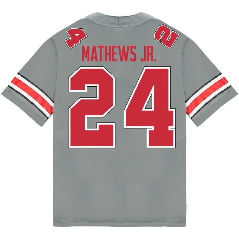 Men's Basketball Jerseys in Sleeveless Design for Enhanced Mobility on the CourtOhio State Buckeyes Nike #24 Jermaine Mathews Jr. Student Athlete Gray Football Jersey Men's Basketball Jerseys in Sleeveless Design for Enhanced Mobility on the CourtOhio State Buckeyes Nike #24 Jermaine Mathews Jr. Student Athlete Gray Football Jersey