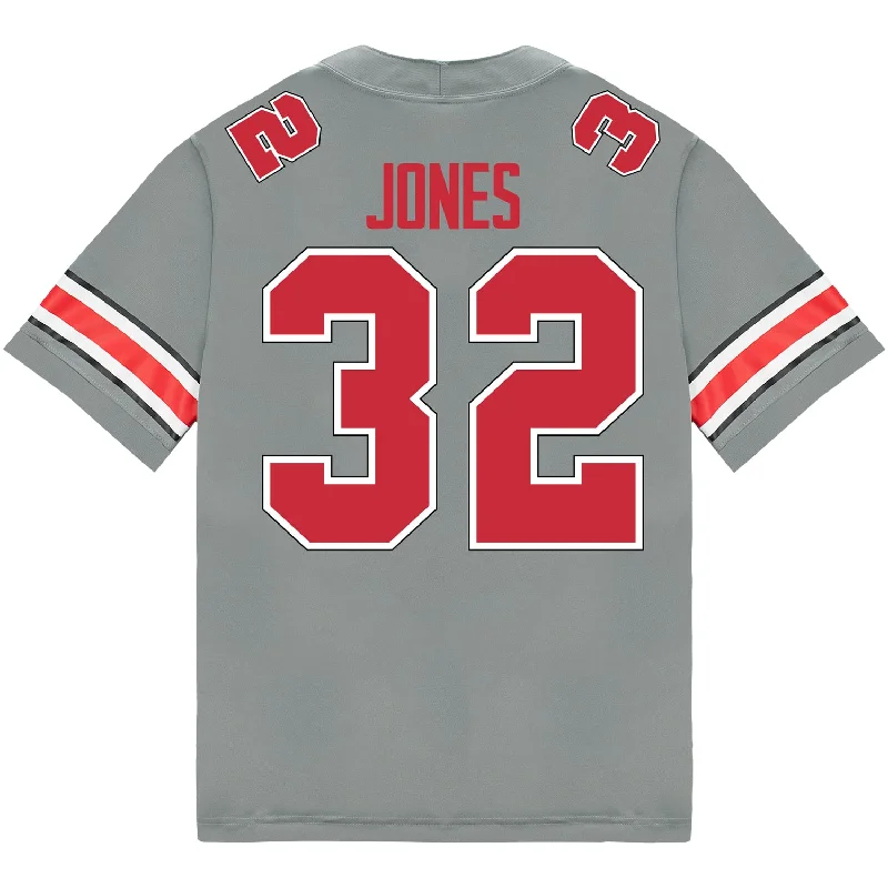 Men's Moisture - Wicking Lacrosse Jerseys with Mesh Panels for Optimal Performance on the FieldOhio State Buckeyes Nike #32 Brenten Jones Student Athlete Gray Football Jersey Men's Moisture - Wicking Lacrosse Jerseys with Mesh Panels for Optimal Performance on the FieldOhio State Buckeyes Nike #32 Brenten Jones Student Athlete Gray Football Jersey