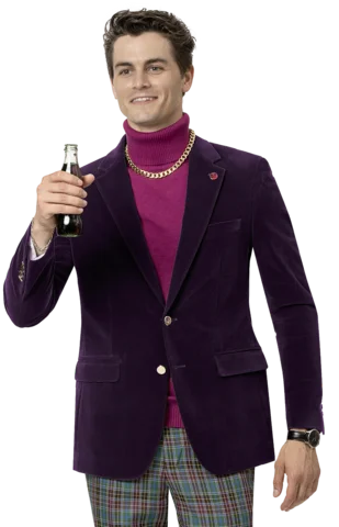 Slim Fit Men's Navy Blue Wool Blazer for a Classic and Professional LookPlum Solid Velvet Blazer J134 Slim Fit Men's Navy Blue Wool Blazer for a Classic and Professional LookPlum Solid Velvet Blazer J134