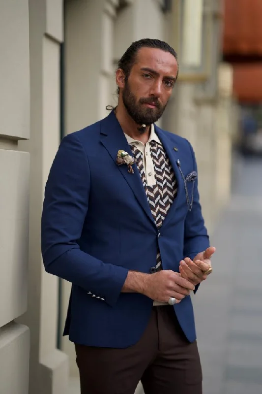 Tall Men's Black Leather Blazer with Zipper Details for a Modern and Edgy LookSorento Navy Blue Slim Fit Notch Lapel Linen Blazer Tall Men's Black Leather Blazer with Zipper Details for a Modern and Edgy LookSorento Navy Blue Slim Fit Notch Lapel Linen Blazer