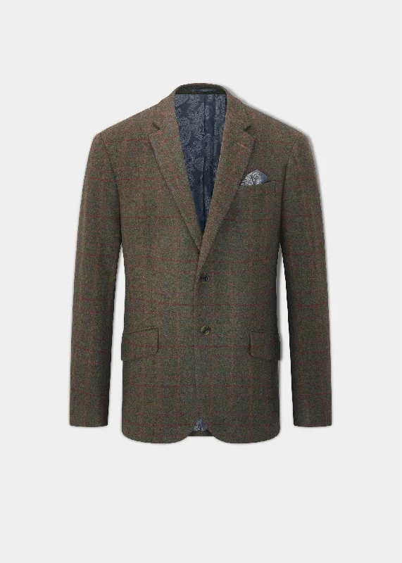 Slim Fit Men's Navy Blue Wool Blazer for a Classic and Professional LookSurrey Tweed Lined Blazer In Hemlock - Regular Fit Slim Fit Men's Navy Blue Wool Blazer for a Classic and Professional LookSurrey Tweed Lined Blazer In Hemlock - Regular Fit