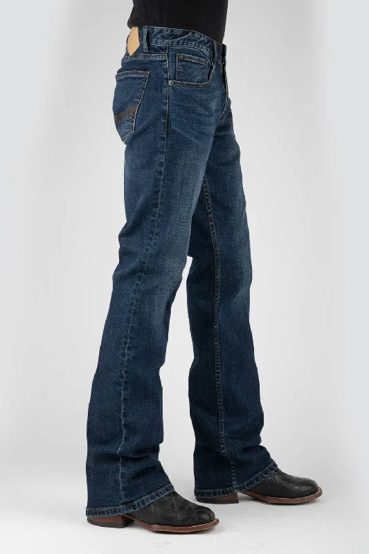 Plus Size Men's Straight Leg Jeans with Reinforced Knees for DurabilityTin Haul Mens 1661 Jagger Double V Blue Cotton Blend Jeans Plus Size Men's Straight Leg Jeans with Reinforced Knees for DurabilityTin Haul Mens 1661 Jagger Double V Blue Cotton Blend Jeans