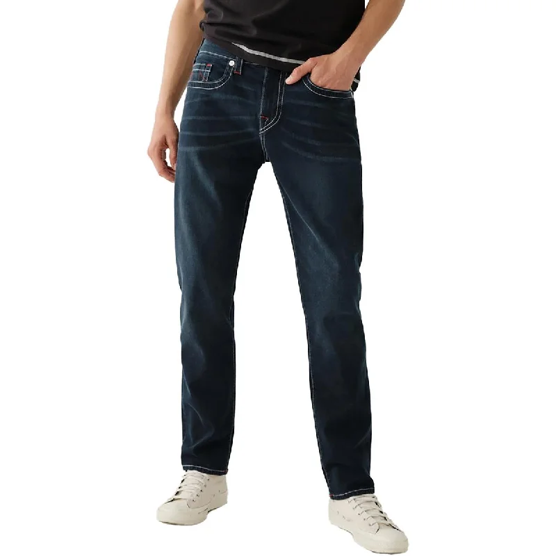Men's Jeans with a Frayed Hem for a Casual and Effortless StyleTrue Religion Mens Relaxed Dark Wash Slim Jeans Men's Jeans with a Frayed Hem for a Casual and Effortless StyleTrue Religion Mens Relaxed Dark Wash Slim Jeans