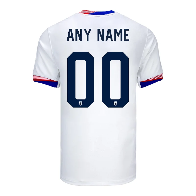 Men's Moisture - Wicking Golf Jerseys with UV Protection for Comfortable Rounds on the CourseMen's Nike USWNT 2024 Personalized American Classic Home Stadium Jersey Men's Moisture - Wicking Golf Jerseys with UV Protection for Comfortable Rounds on the CourseMen's Nike USWNT 2024 Personalized American Classic Home Stadium Jersey
