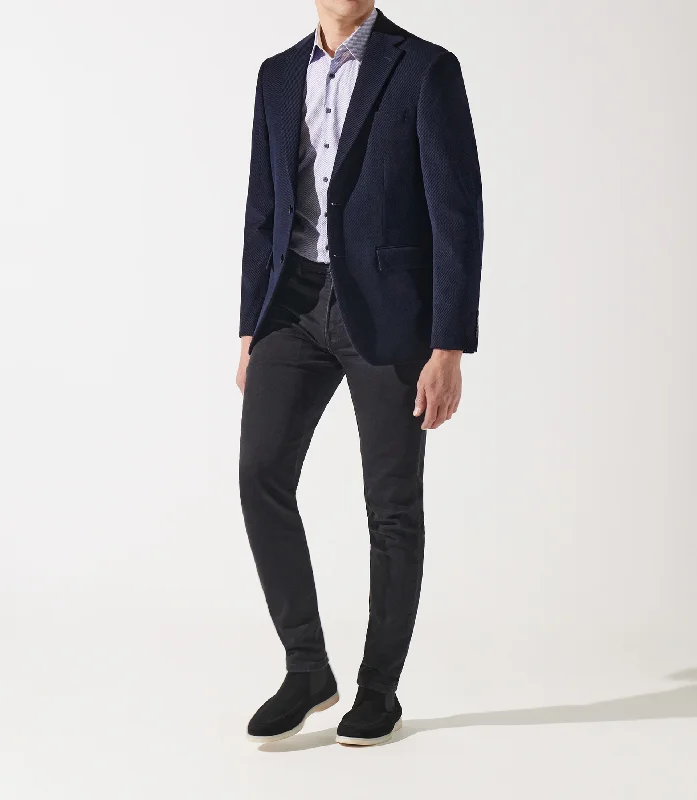 Plus Size Men's Paisley Print Silk Blazer in Royal Blue for a Statement - Making Party OutfitVeste en velours armuré marine Plus Size Men's Paisley Print Silk Blazer in Royal Blue for a Statement - Making Party OutfitVeste en velours armuré marine