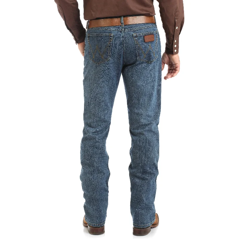 Men's Low - Rise Jeans in a Light Wash for a Casual and Youthful LookWrangler Men's Stone Blue 20X Active Flex Slim Fit Jean Men's Low - Rise Jeans in a Light Wash for a Casual and Youthful LookWrangler Men's Stone Blue 20X Active Flex Slim Fit Jean