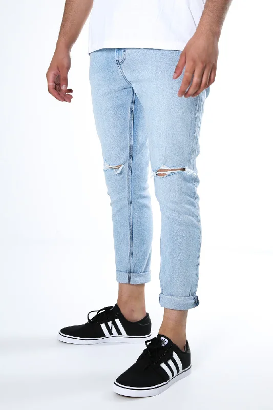 Men's Cargo Jeans with Multiple Pockets for a Practical and Outdoor - Friendly LookZ-Roller Skinny Crop Jean Soul Bleach Men's Cargo Jeans with Multiple Pockets for a Practical and Outdoor - Friendly LookZ-Roller Skinny Crop Jean Soul Bleach