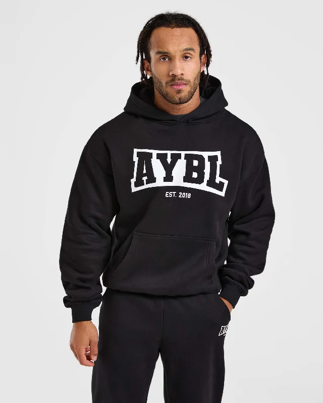 Academy Oversized Hoodie - Black