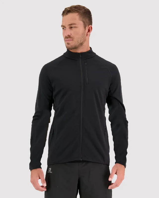 Approach Merino Gridlock Jacket - Black