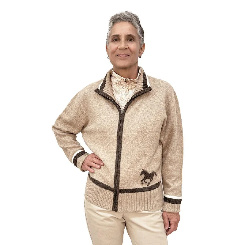 Men's Cable - Knit Sweater Dress in Gray for a Unique and Comfortable One - Piece OptionKerrits Full Zip Varsity Horse Sweater Men's Cable - Knit Sweater Dress in Gray for a Unique and Comfortable One - Piece OptionKerrits Full Zip Varsity Horse Sweater
