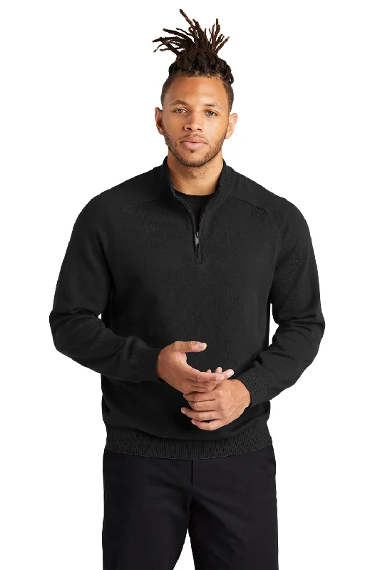 Tall Men's Button - Down Sweater in Mustard Yellow for a Pop of Color in SpringMercer+Mettle Mens 1/4 Zip Sweater - Deep Black Tall Men's Button - Down Sweater in Mustard Yellow for a Pop of Color in SpringMercer+Mettle Mens 1/4 Zip Sweater - Deep Black