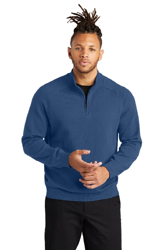 Tall Men's Button - Down Sweater in Mustard Yellow for a Pop of Color in SpringMercer+Mettle Mens 1/4 Zip Sweater - Insignia Blue Tall Men's Button - Down Sweater in Mustard Yellow for a Pop of Color in SpringMercer+Mettle Mens 1/4 Zip Sweater - Insignia Blue