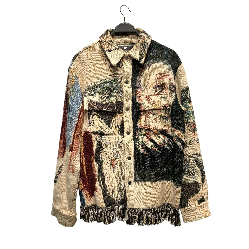 Men coats made from recycled materials for an eco - friendly choiceAMIRI/Jacket/S/Cotton/MLT/All Over Print/WES LANG TAPESTRY JACKET