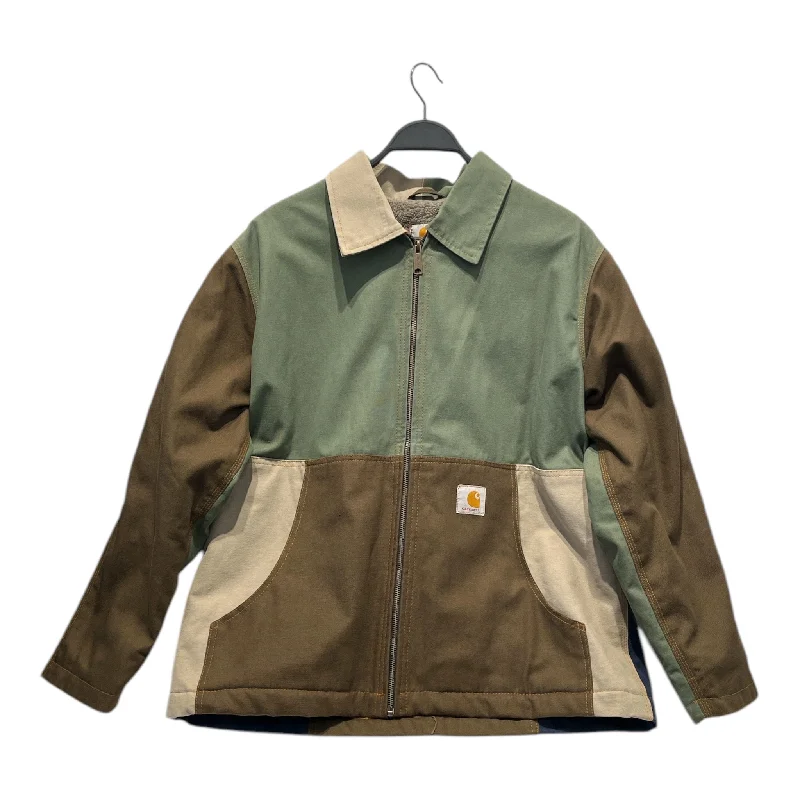 Men coats with multiple inner pockets for convenient storage of essentialsCarhartt/Jacket/L/MLT/patchwork Men coats with multiple inner pockets for convenient storage of essentialsCarhartt/Jacket/L/MLT/patchwork