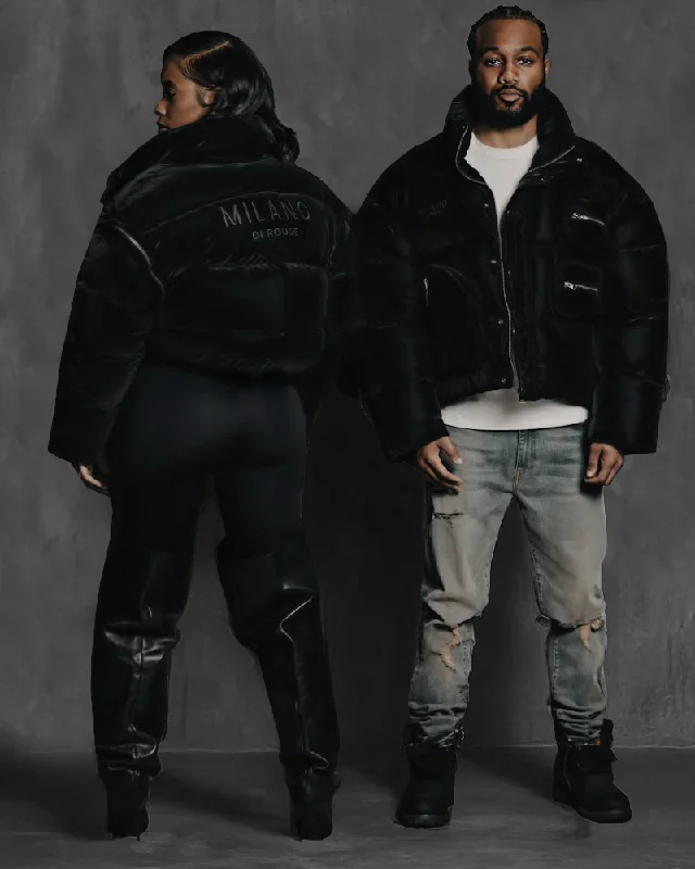 Men coats with a water - resistant finish for light rain and splashesChicago Puffer Coat Men coats with a water - resistant finish for light rain and splashesChicago Puffer Coat