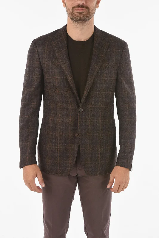 Corneliani Virgin Wool Blend GATE Blazer with Notch Lapel