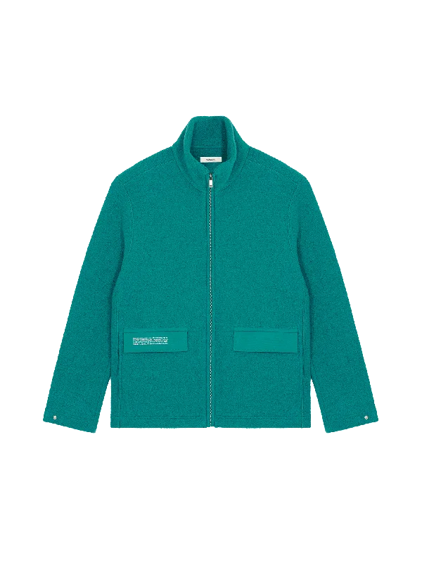 Slim - fit men coats in navy blue for a classic and sophisticated appearanceMen's DNA Utility Wool Jacket—scarab teal Slim - fit men coats in navy blue for a classic and sophisticated appearanceMen's DNA Utility Wool Jacket—scarab teal