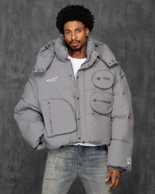 Men coats with a drawstring waist for a customizable fitNew York Puffer Coat