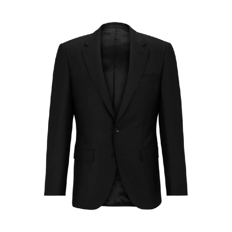 Single-breasted jacket in stretch wool