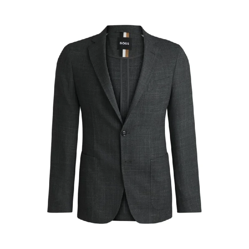 Men coats made from recycled materials for an eco - friendly choiceSlim-fit jacket in micro-patterned stretch cloth Men coats made from recycled materials for an eco - friendly choiceSlim-fit jacket in micro-patterned stretch cloth