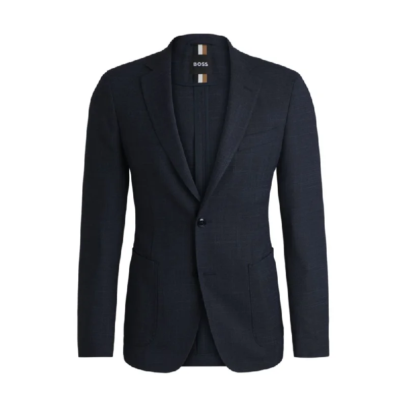 Men coats with a quilted pattern for added texture and warmthSlim-fit jacket in micro-patterned stretch cloth Men coats with a quilted pattern for added texture and warmthSlim-fit jacket in micro-patterned stretch cloth
