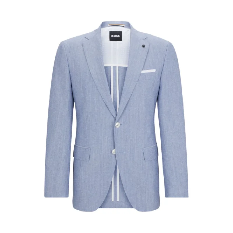 Men coats with a drawstring waist for a customizable fitSlim-fit jacket
