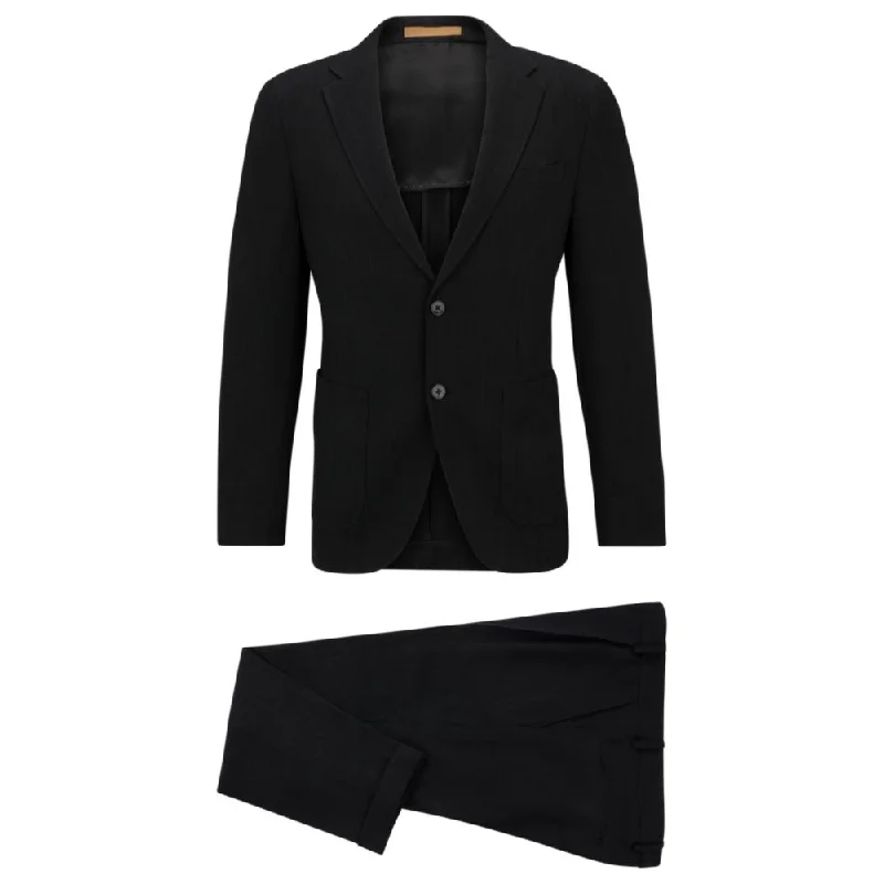 Men coats with a hooded design for added protection against the elementsSlim-fit suit in a micro-patterned wool blend Men coats with a hooded design for added protection against the elementsSlim-fit suit in a micro-patterned wool blend