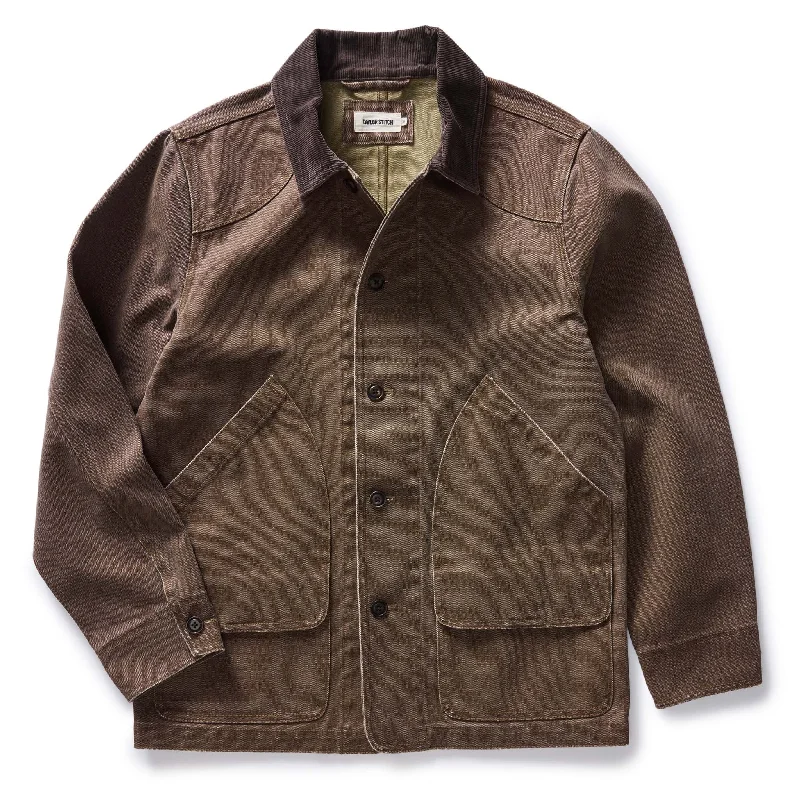 The Upland Jacket in Aged Penny Chipped Canvas