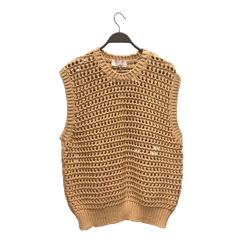 Men vest with a zip - off hood for added protection in inclement weatherSAGENATION/Knitted Vest/XL/BEG/chunky knit vest Men vest with a zip - off hood for added protection in inclement weatherSAGENATION/Knitted Vest/XL/BEG/chunky knit vest