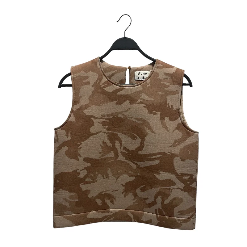 Lightweight men vest made from recycled materials for eco - conscious consumersAcne Studios/Vest/M/Camouflage/MLT/ Lightweight men vest made from recycled materials for eco - conscious consumersAcne Studios/Vest/M/Camouflage/MLT/