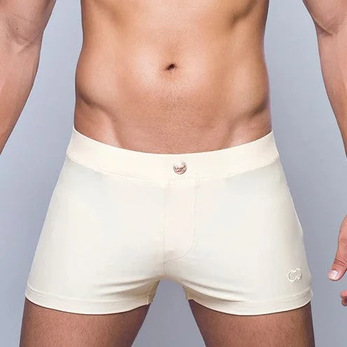 Men's Swim Shorts with Built - in Liner for Added Support and Modesty2eros Bondi swim boxer trunk sand Men's Swim Shorts with Built - in Liner for Added Support and Modesty2eros Bondi swim boxer trunk sand