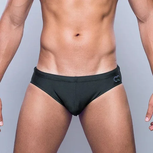 Men's Drawstring Waist Swim Shorts with Adjustable Ties for a Secure Fit2eros Core swim brief midnight grey Men's Drawstring Waist Swim Shorts with Adjustable Ties for a Secure Fit2eros Core swim brief midnight grey