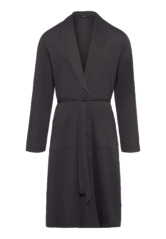Men's kimono - style robes with a traditional designNight And Day Cotton Shawl Collar Robe | Dark Shale 75438-2844 Men's kimono - style robes with a traditional designNight And Day Cotton Shawl Collar Robe | Dark Shale 75438-2844