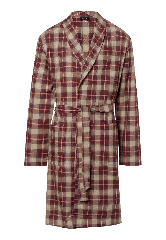 Men's luxury silk robes for a sophisticated look​Cozy Comfort Cotton Flannel Robe | Homey Check 75729-2388