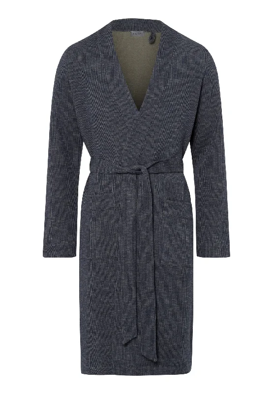 Men's bathrobes with a detachable hoodSmartwear Robe | Blue Striped Melange 75891-2398 Men's bathrobes with a detachable hoodSmartwear Robe | Blue Striped Melange 75891-2398