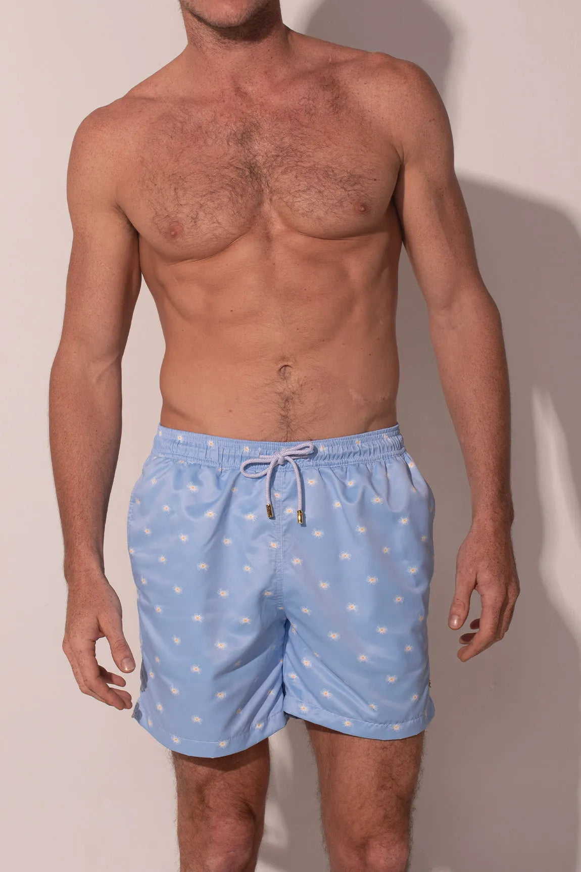 Men's Compression Swim Shorts for Muscle Support and Enhanced Performance in the WaterA Single Daisy Men Trunk Men's Compression Swim Shorts for Muscle Support and Enhanced Performance in the WaterA Single Daisy Men Trunk