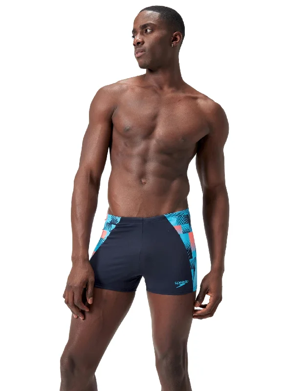 Men's Sustainable Recycled Material Swim Shorts for Eco - Conscious SwimmersEndurance+ Max Splice Swim Aquashort - Navy/Blue Men's Sustainable Recycled Material Swim Shorts for Eco - Conscious SwimmersEndurance+ Max Splice Swim Aquashort - Navy/Blue