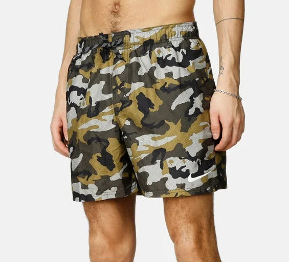 Men's Designer Brand Swim Shorts with Signature Logos for a Stylish Poolside AppearanceNike Camo Vital 9" Trunk