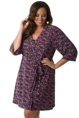 Men's robes with a monogrammed detail​Plus Love Garden Robe