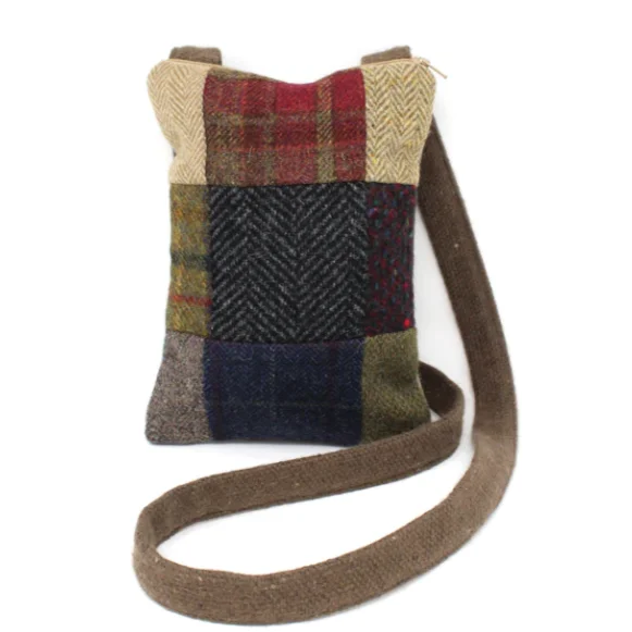 Slim - fit men vest for formal occasions with a modern cutPurse Bag with Patchwork