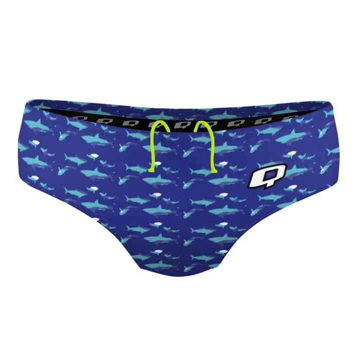Men's Sustainable Recycled Material Swim Shorts for Eco - Conscious SwimmersQ Swimwear Shark Blue Classic Brief Men's Sustainable Recycled Material Swim Shorts for Eco - Conscious SwimmersQ Swimwear Shark Blue Classic Brief