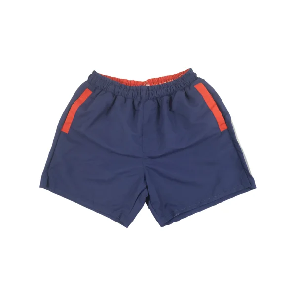 Men's Camouflage Print Swim Shorts for a Military - Inspired Beach or Surfing StyleSolid Swim Trunks | Navy